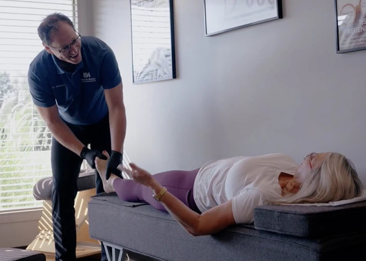 Matthew Kirkham Accessing Patient's Foot Plantar Fasciitis